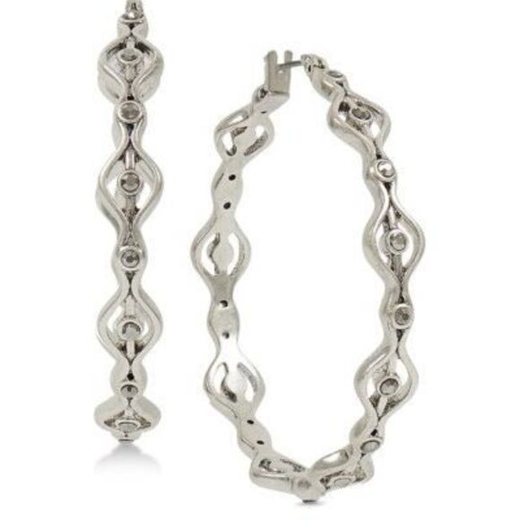 Lucky Brand Jewelry - Lucky brand silver color hoop earrings